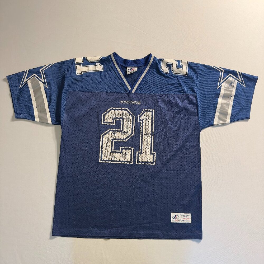 1990s Deion Sanders Dallas Cowboys Football Jersey L Logo Athletic Made in USA